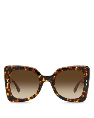 Flared Square Sunglasses, 52mm