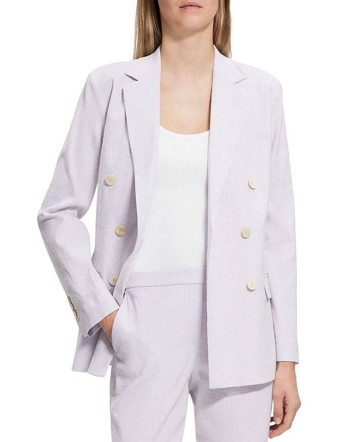 Theory Double Breasted Blazer Bloomingdale's