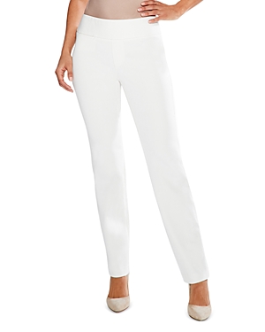 Shop Nic + Zoe Nic+zoe Work It Straight Pants In Cream