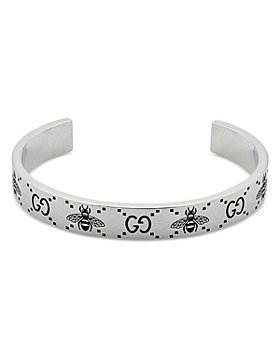 Gucci - Sterling Silver Signature Cuff Bracelet