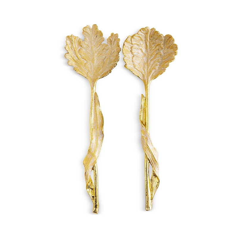 Michael Aram Tulip Two-piece Serving Set In Gold