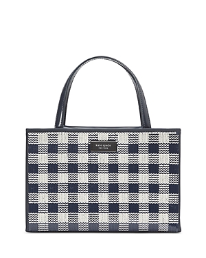 kate spade new york Sam Icon Small Gingham Sequin Embellished Tote