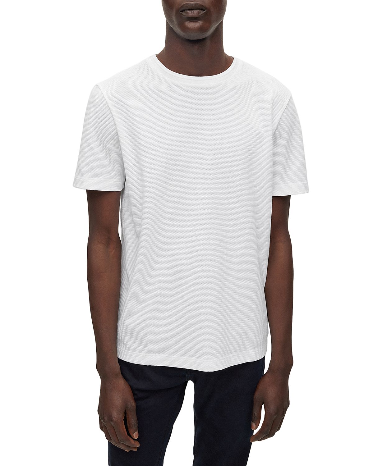 Boss Tiburt Regular Fit Textured Short Sleeve Tee