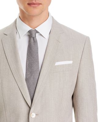 joe joseph abboud tan chambray linen slim fit suit