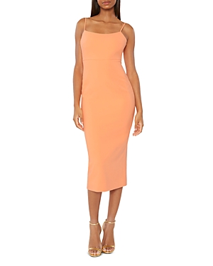 LIKELY DUNE SQUARE NECK SLIP DRESS