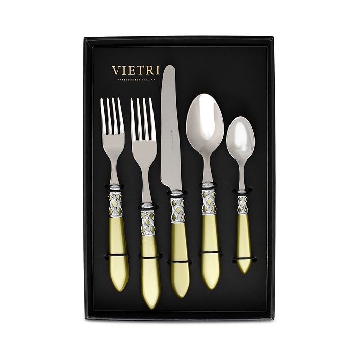 VIETRI Aladdin Brilliant Chartreuse 20 Piece Flatware Set Bloomingdale's