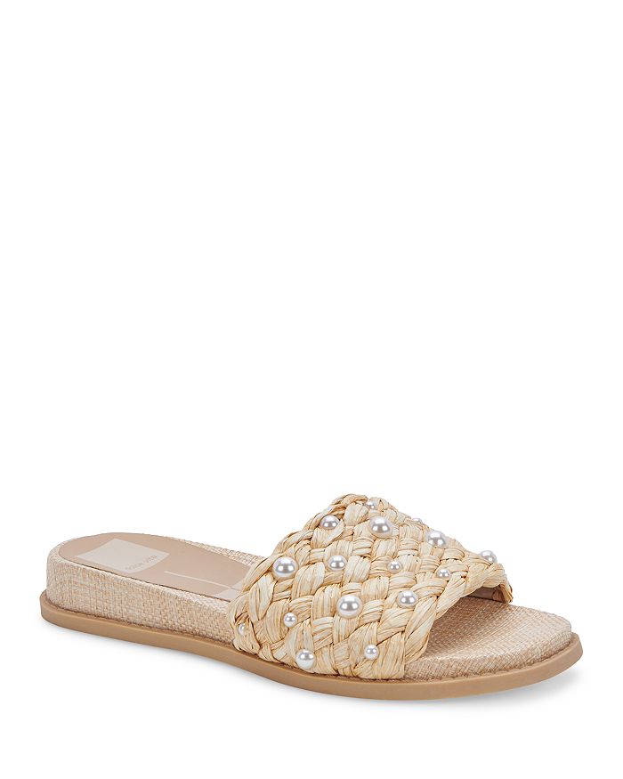 Augustine woven slide sandal top