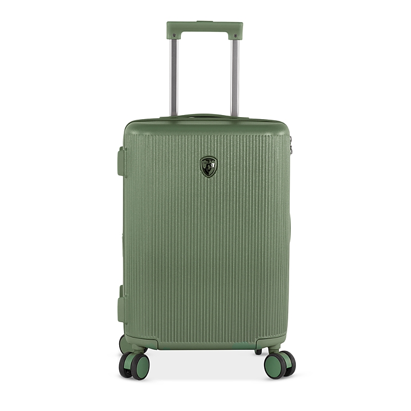 Heys Earth Tones Carry On Spinner Suitcase In Moss