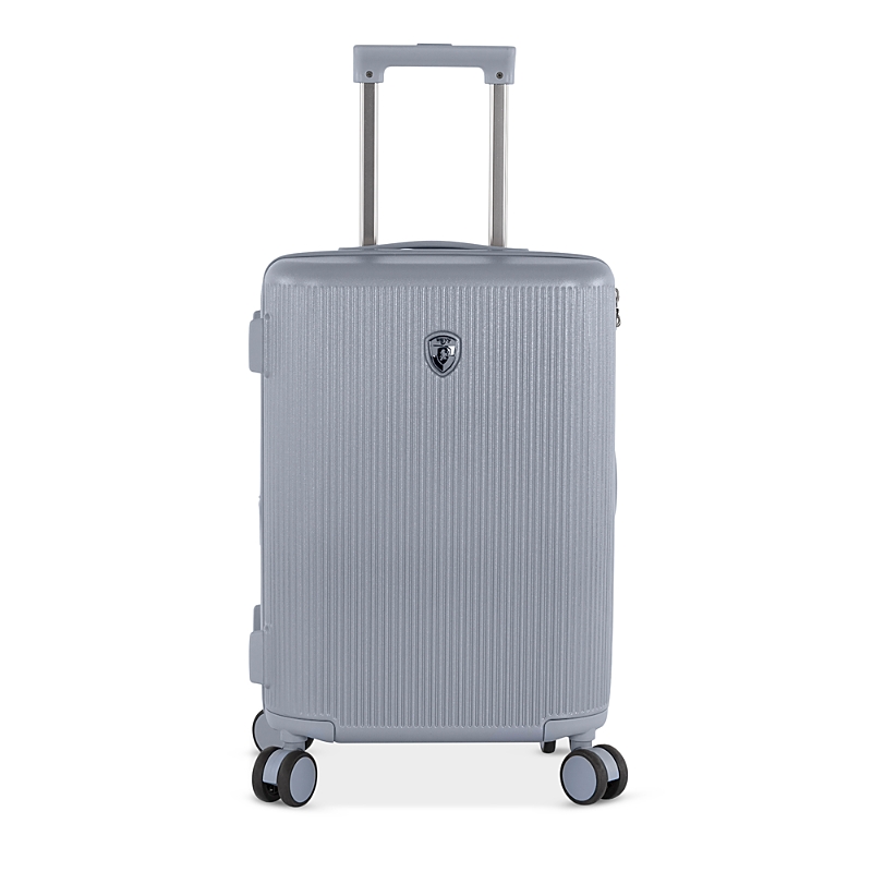 Shop Heys Earth Tones Carry On Spinner Suitcase In Glacier Gray