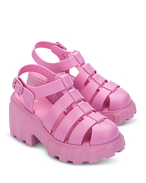 Melissa Megan Platform Fisherman Sandal In Pink