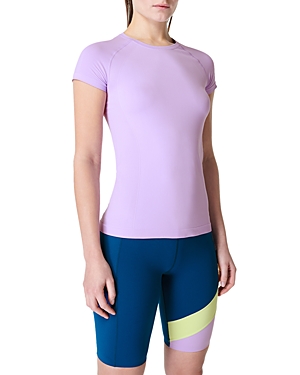 Sweaty Betty Athlete Seamless Shirt In Prism Purple