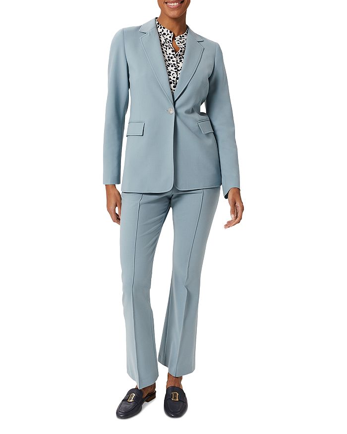 HOBBS LONDON Casia One Button Jacket & Kick Flare Trousers | Bloomingdale's