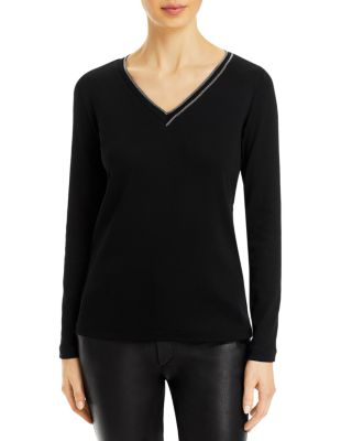 Fabiana Filippi - Scollo V Neck Long Sleeve Tee