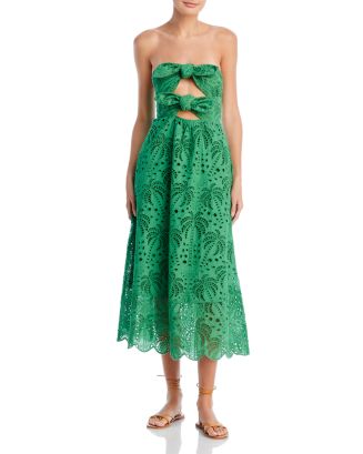 FARM Rio Coconut Tree Cotton Midi Dress | Bloomingdale's