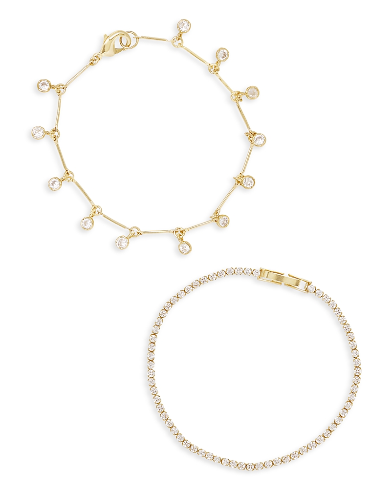 Ettika Cubic Zirconia Bracelets, Set of 2