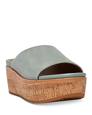 FITFLOP FITFLOP WOMEN'S ELOISE SLIP ON CORK WRAPPED WEDGE SANDALS