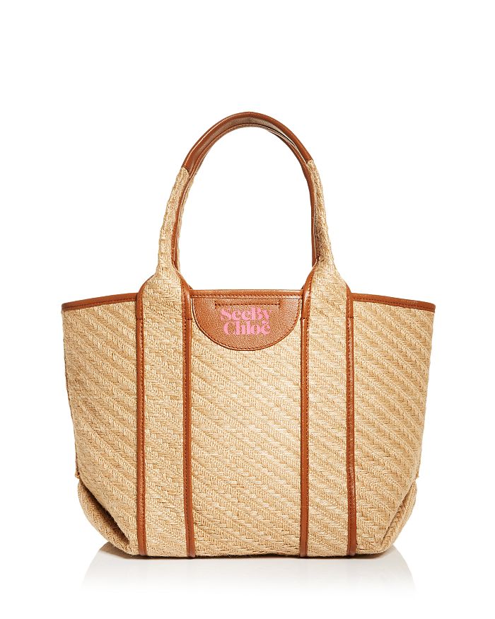 See by Chloé Laetizia Jute & Leather Tote