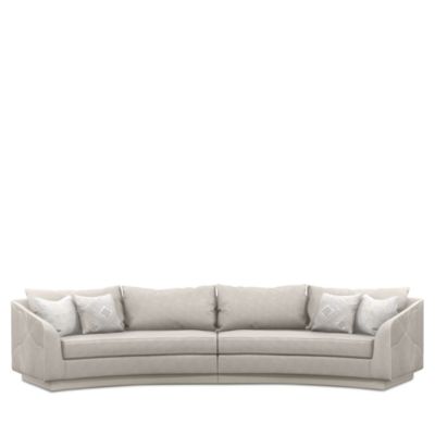 Fanciful 2-Piece Fabric Sectional