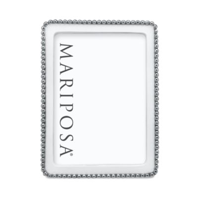 Beaded White Picture Frame, 5&amp;quot; x 7&amp;quot;