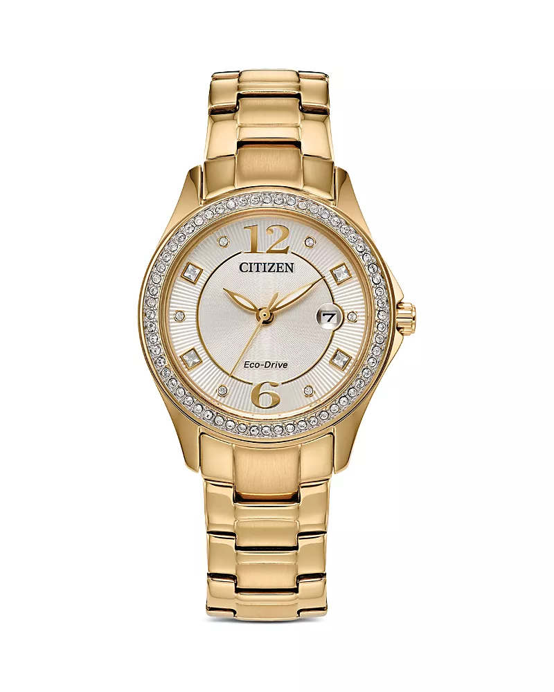 Citizen Eco Classic Gold Tone Stainless Steel Watch, 30.5mm