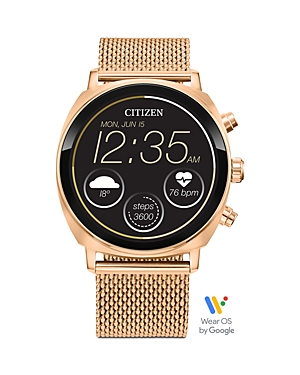 Shop Citizen Series 2 Cz Smartwatch, 41mm In Rose Gold