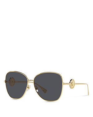 Shop Versace Butterfly Sunglasses, 60mm In Gold/gray Solid