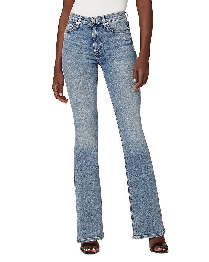 Hudson Barbara High Rise Flare Leg Jeans in Pure Shore | Bloomingdale's