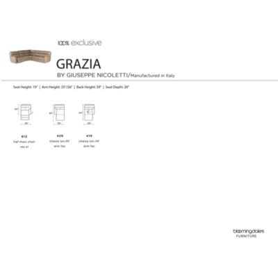 Grazia 6-Piece Power Reclining Leather Sectional