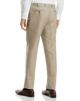 Capri M&eacute;lange Solid Slim Fit Dress Pants