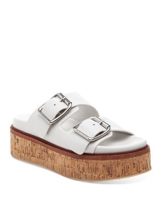 white platform sandals size 6