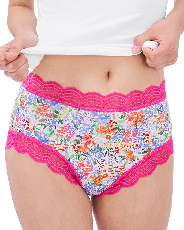 Stripe and Stare Bloom High Rise Knickers, Set of 4