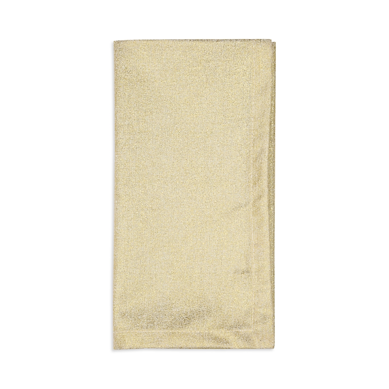 Aman Imports Shimmer Cotton Napkin In Gold