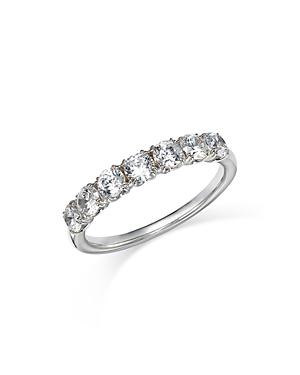 Bloomingdale's Certified Diamond Band in 14K White Gold featuring diamonds with the DeBeers Code of 