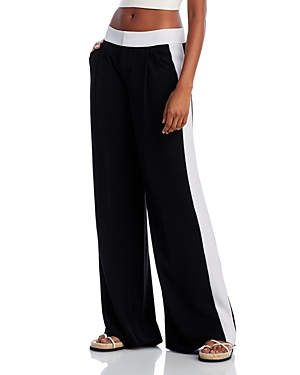 Alice and Olivia Eric Mid Rise Wide Leg Pants