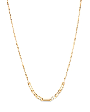 Bloomingdale's Paperclip Link Collar Necklace in 14K Yellow Gold, 18 - 100% Exclusive