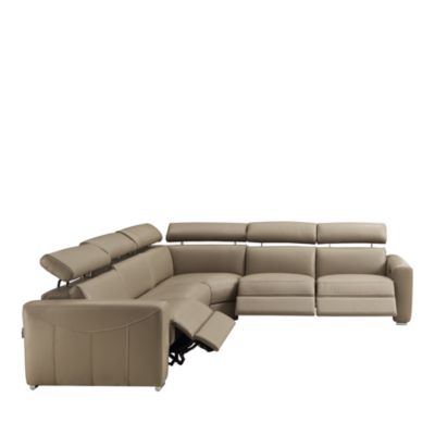 Gemma 5-Piece Power Reclining Leather Sectional