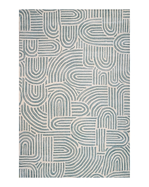 Bashian Chelsea St283 Area Rug, 7'6 X 9'6 In Ivory/teal
