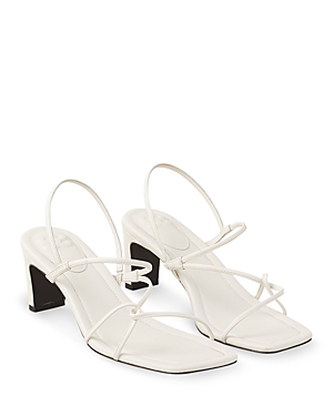 Sandro Women's Faye Square Toe Strappy Slingback Sandals