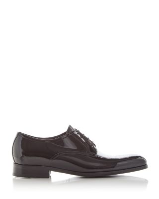 Men's Aalborg Patent Leather Plain Toe Oxfords