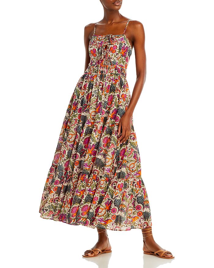 RHODE Zoe Chevron Print Dress | Bloomingdale's