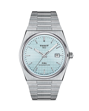 Shop Tissot Prx Powermatic 80 Watch, 40mm In Blue/silver