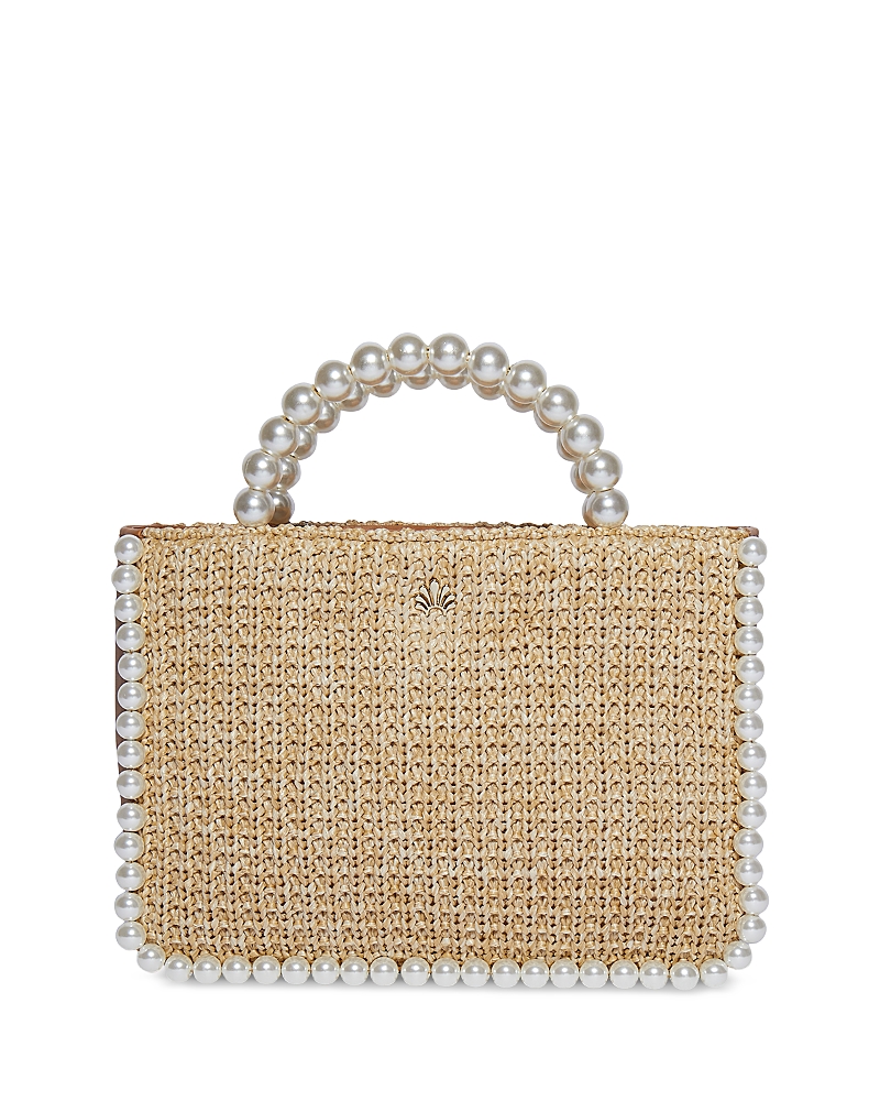Lele Sadoughi Maya Mini Tote In Natural