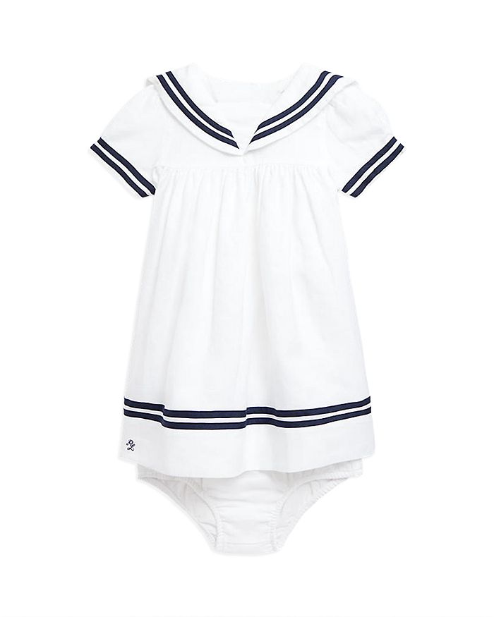 Ralph Lauren - Girls' Nautical Linen Dress & Bloomers - Baby