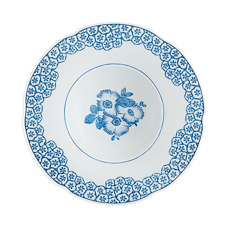 Vista Alegre Coralina Blue Soup Plate - Exclusive In Blue