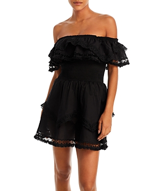 Peixoto Women's Wyatt Lace-trim Dress In Black