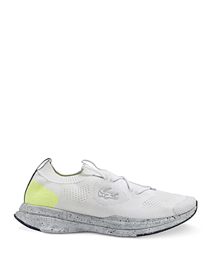 Lacoste Men's Run Spin Eco 123 1 S Lace Up Sneakers In White
