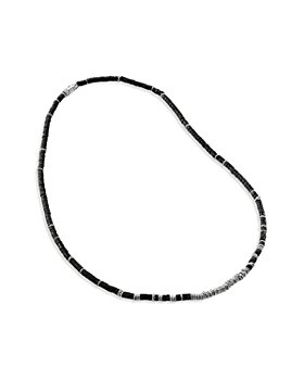 JOHN HARDY - Sterling Silver Classic Chain Treated Onyx Bead Necklace, 22"