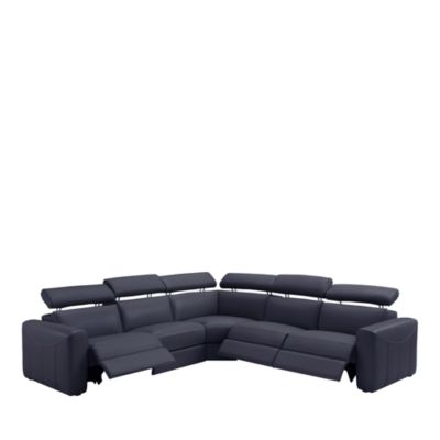 Gemma 5-Piece Power Reclining Leather Sectional