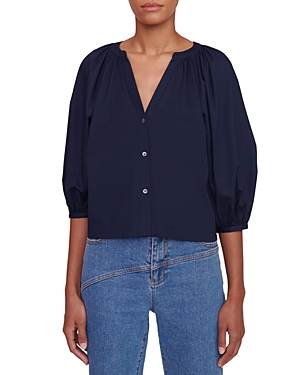 Staud New Dill Top In Navy