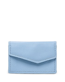 T Monogram Contrast Embossed Bi-Fold Wallet: Women's Designer Wallets